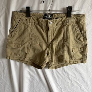 The North Face Khaki Cargo Mini Shorts Size 6